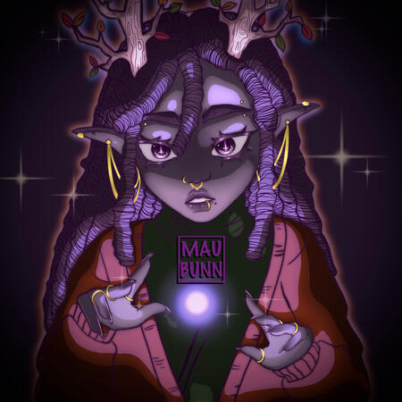 Fully rendered image of Claudia Lovegood (sketch)